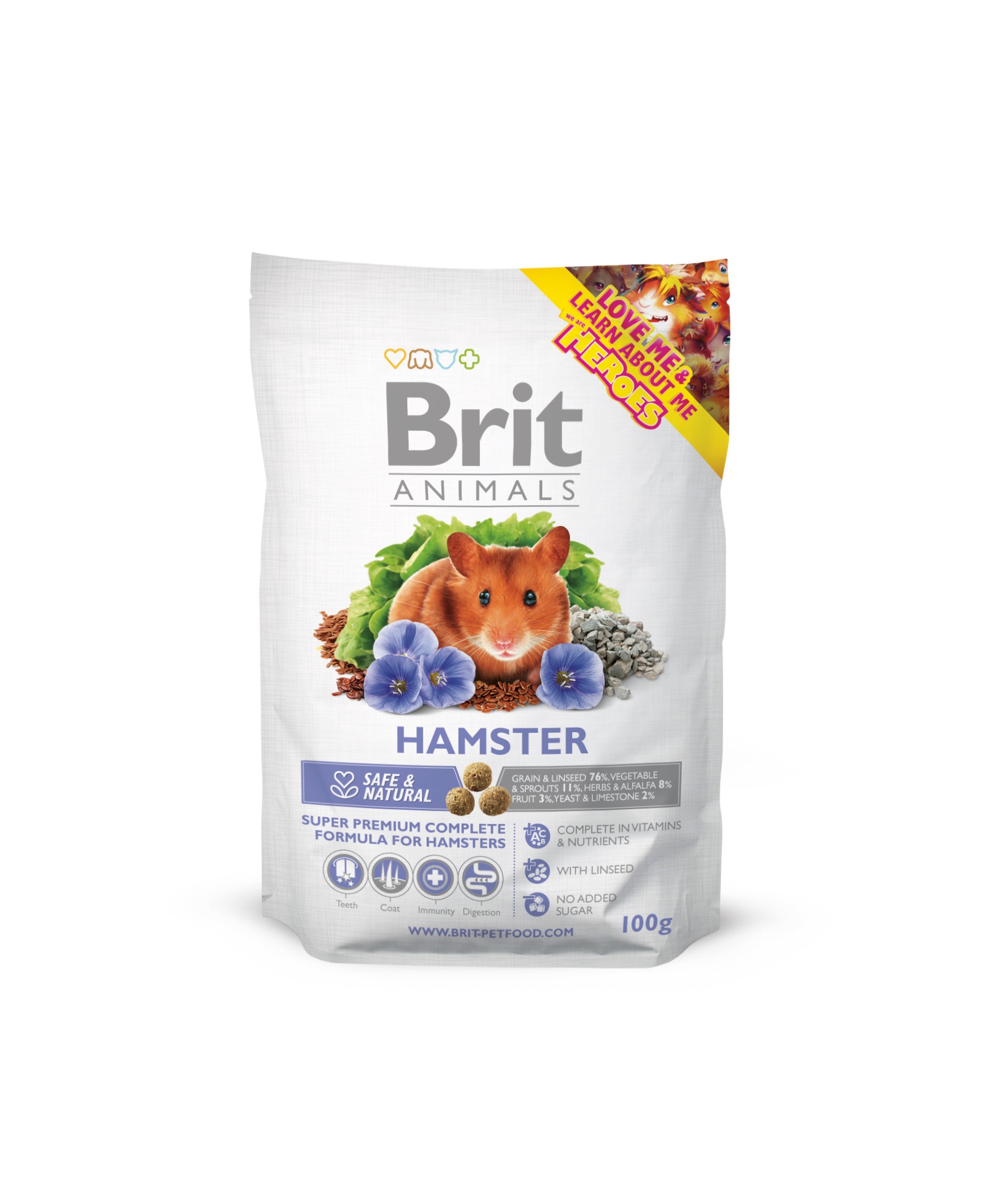 Brit Animals Hamster täissööt hamstritele 100g