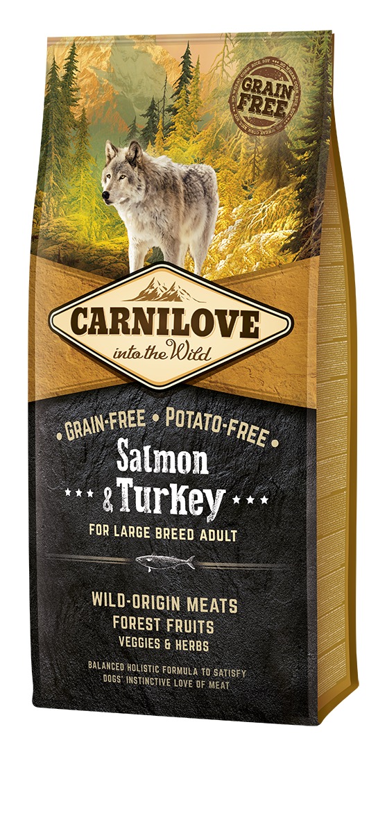 Carnilove Salmon & Turkey for Large Breed Adult koeratoit 12 kg