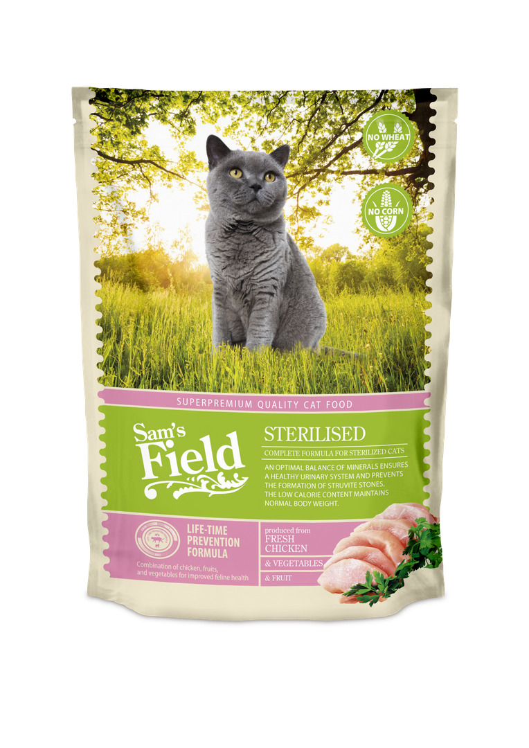 Sam's Field Sterilised kassitoit 0,4kg