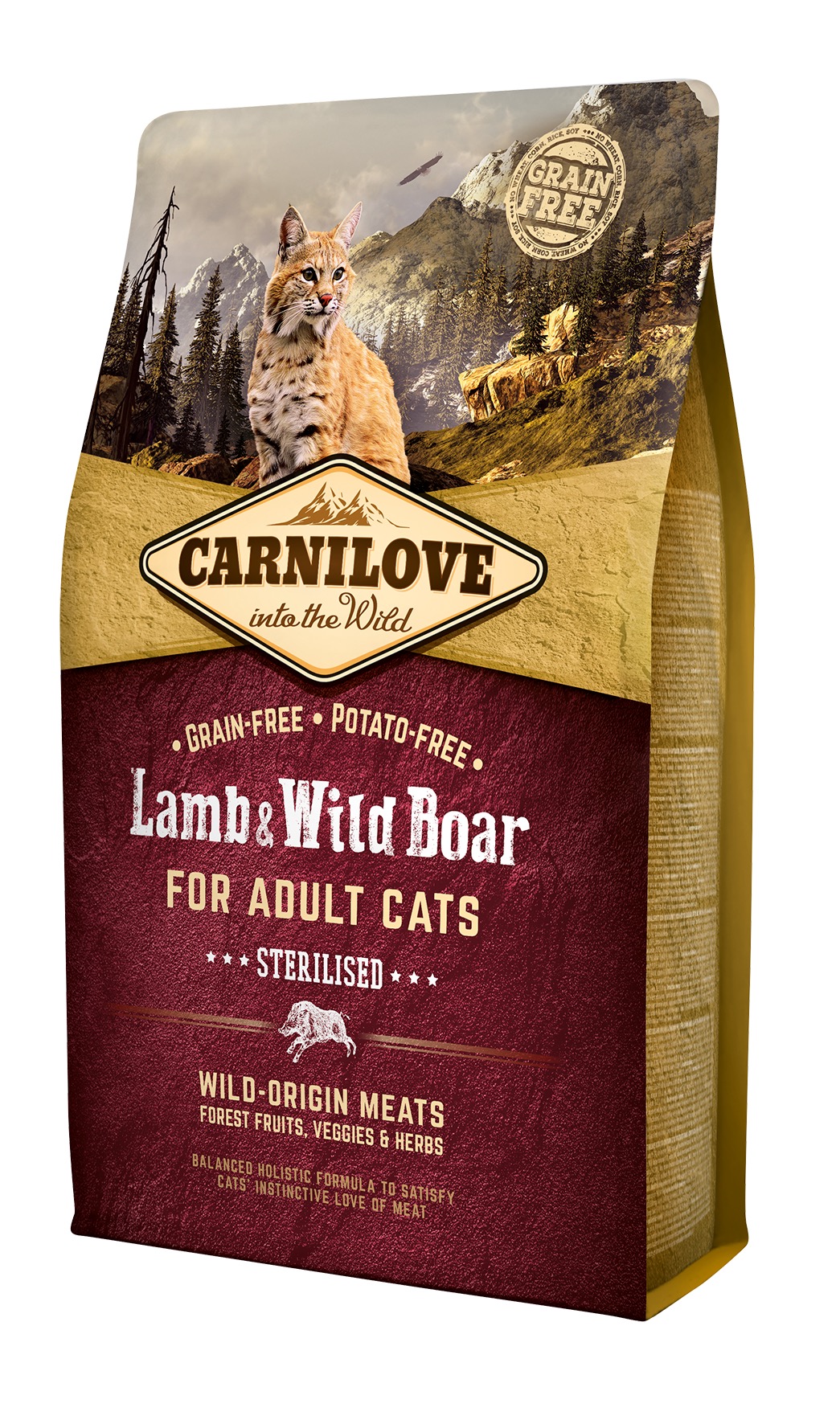 Carnilove Lamb & Wild Boar for Sterilised kassitoit 2 kg