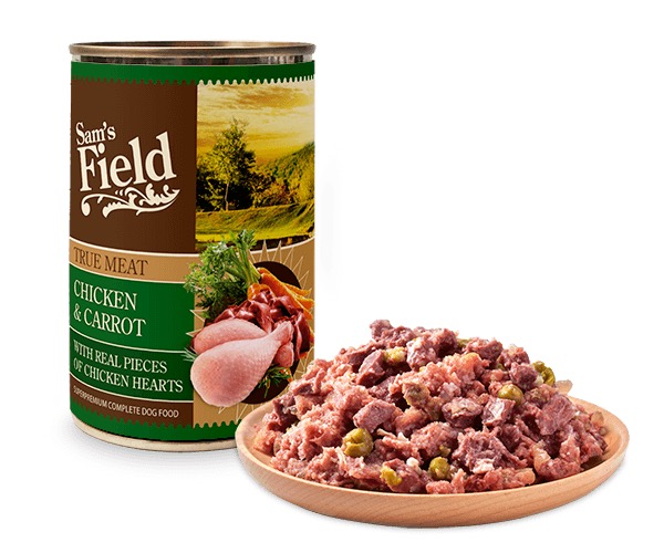 Sam's Field Chicken & Carrot konserv koertele 400g
