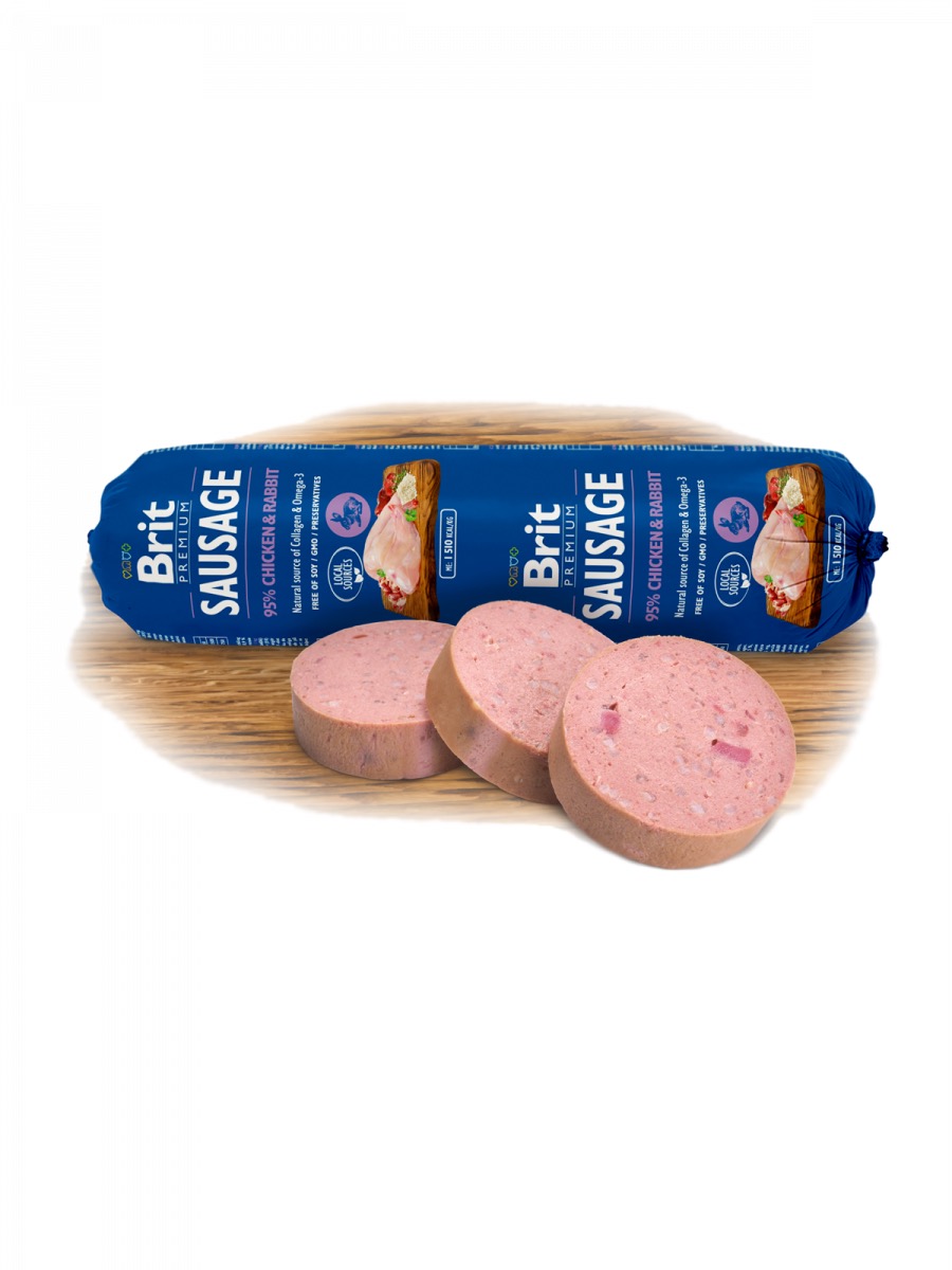 Brit Premium Chicken & Rabbit vorst koertele 800g