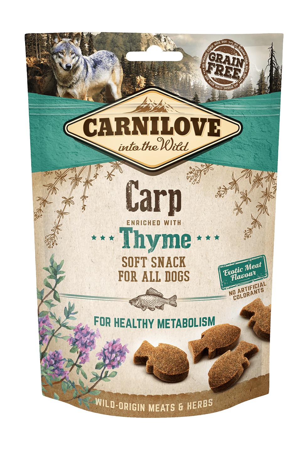 Carnilove Dog Snack Carp & Thyme maiused koerale 200g