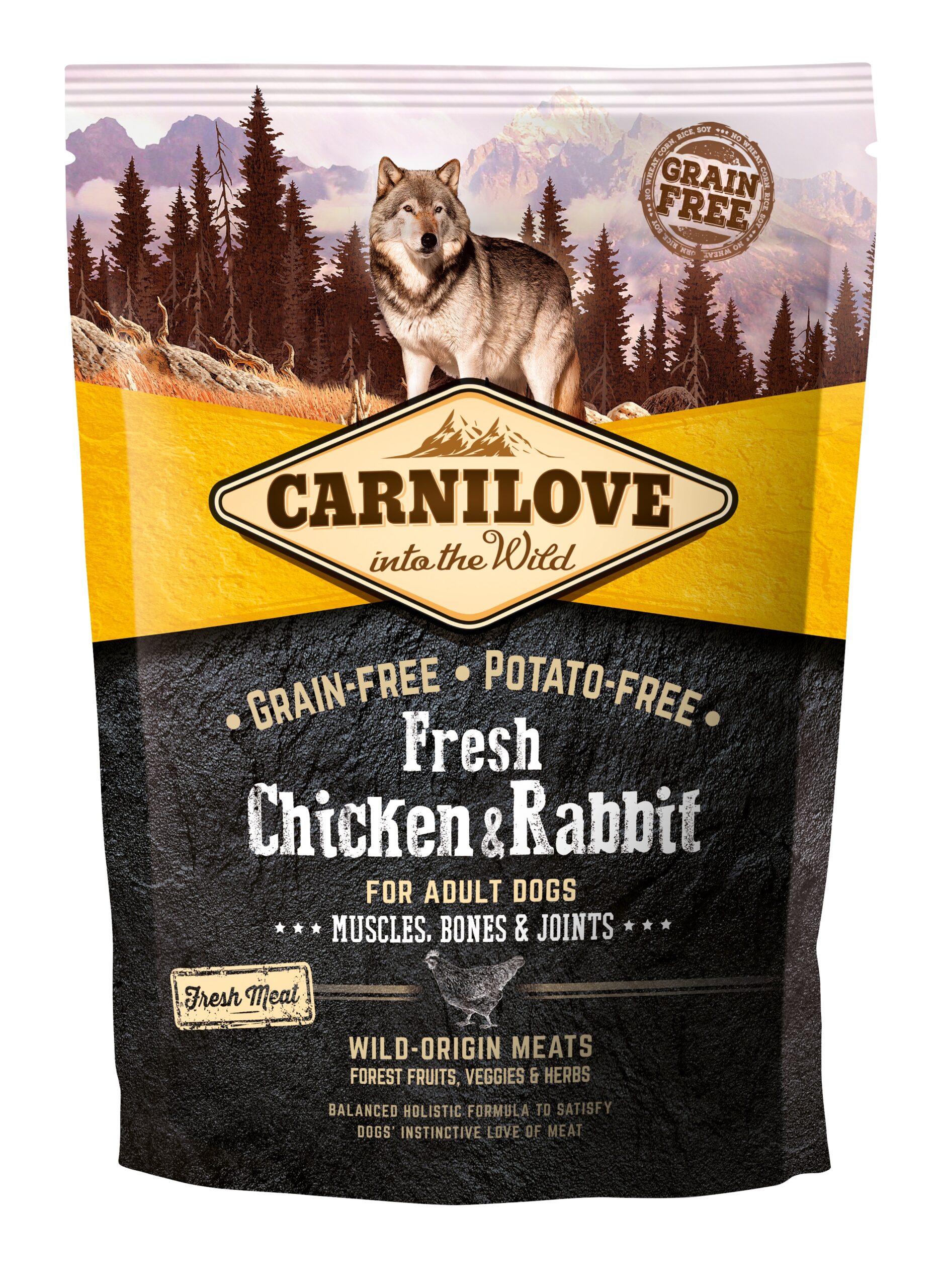 Carnilove Fresh Chicken & Rabbit for Adult koeratoit 1,5 kg