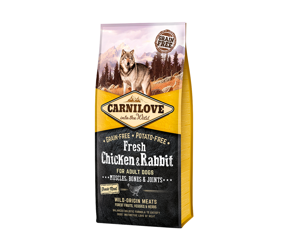 Carnilove Fresh Chicken & Rabbit for Adult koeratoit 12 kg