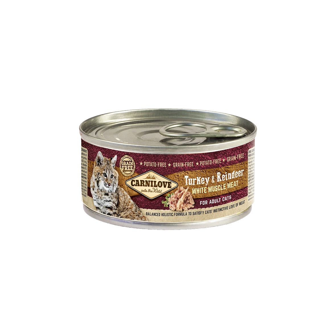 Carnilove Cat Turkey & Reindeer konserv kassidele 100g