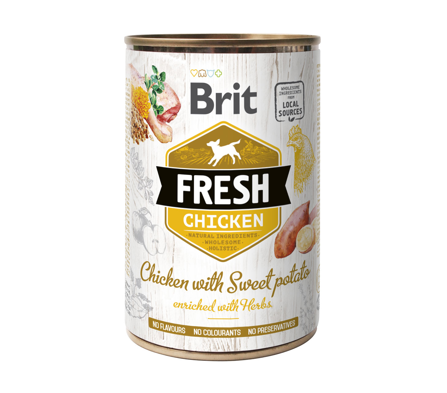 Brit Fresh Chicken with Sweet Potato konserv koertele 400g