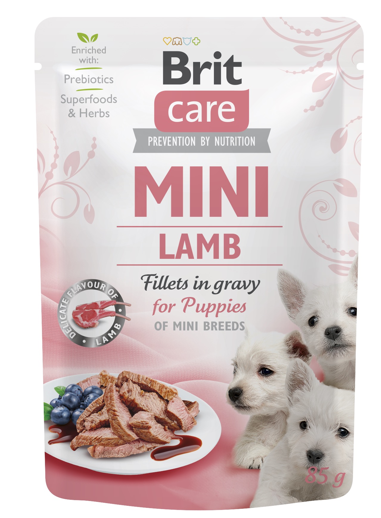 Brit Care Mini pouch Lamb fillets in gravy einekotike kutsikatele 85g