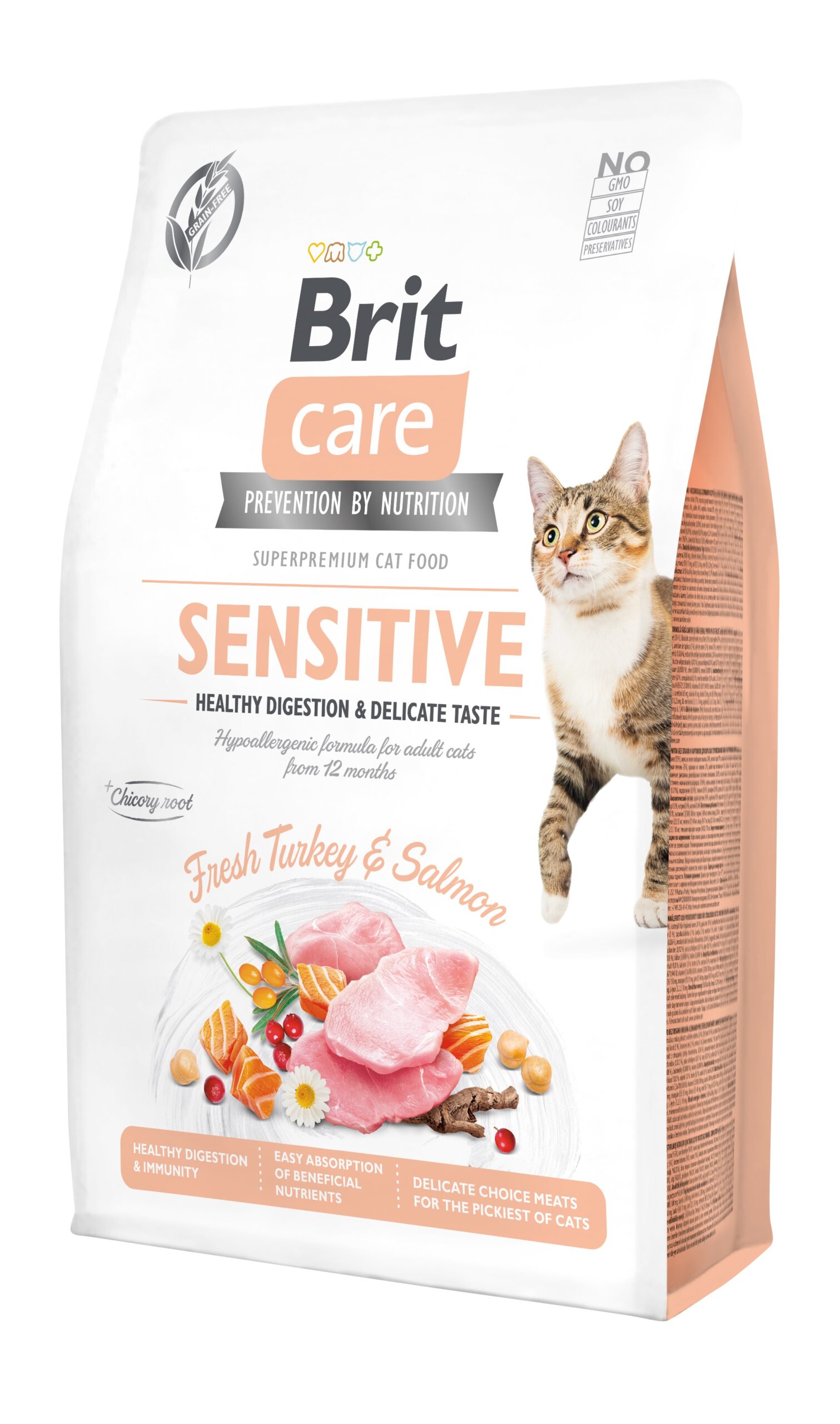 Brit Care Cat Grain-Free Sensitive Healthy Digestion kassitoit 2 kg