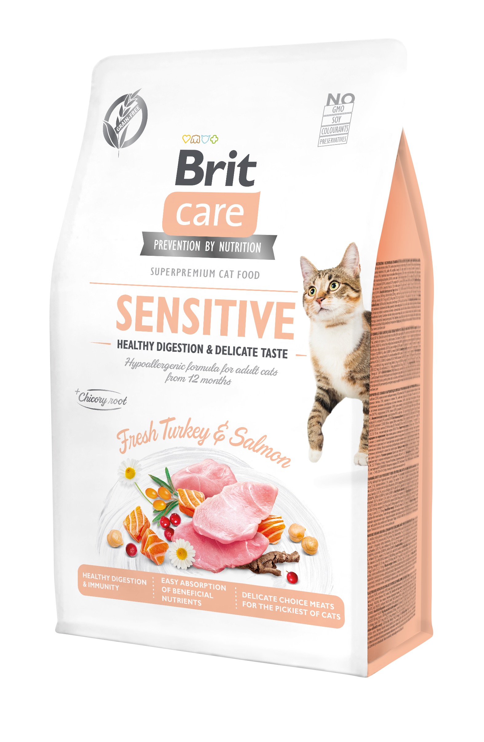 Brit Care Cat Grain-Free Sensitive Healthy Digestion kassitoit 0,4kg