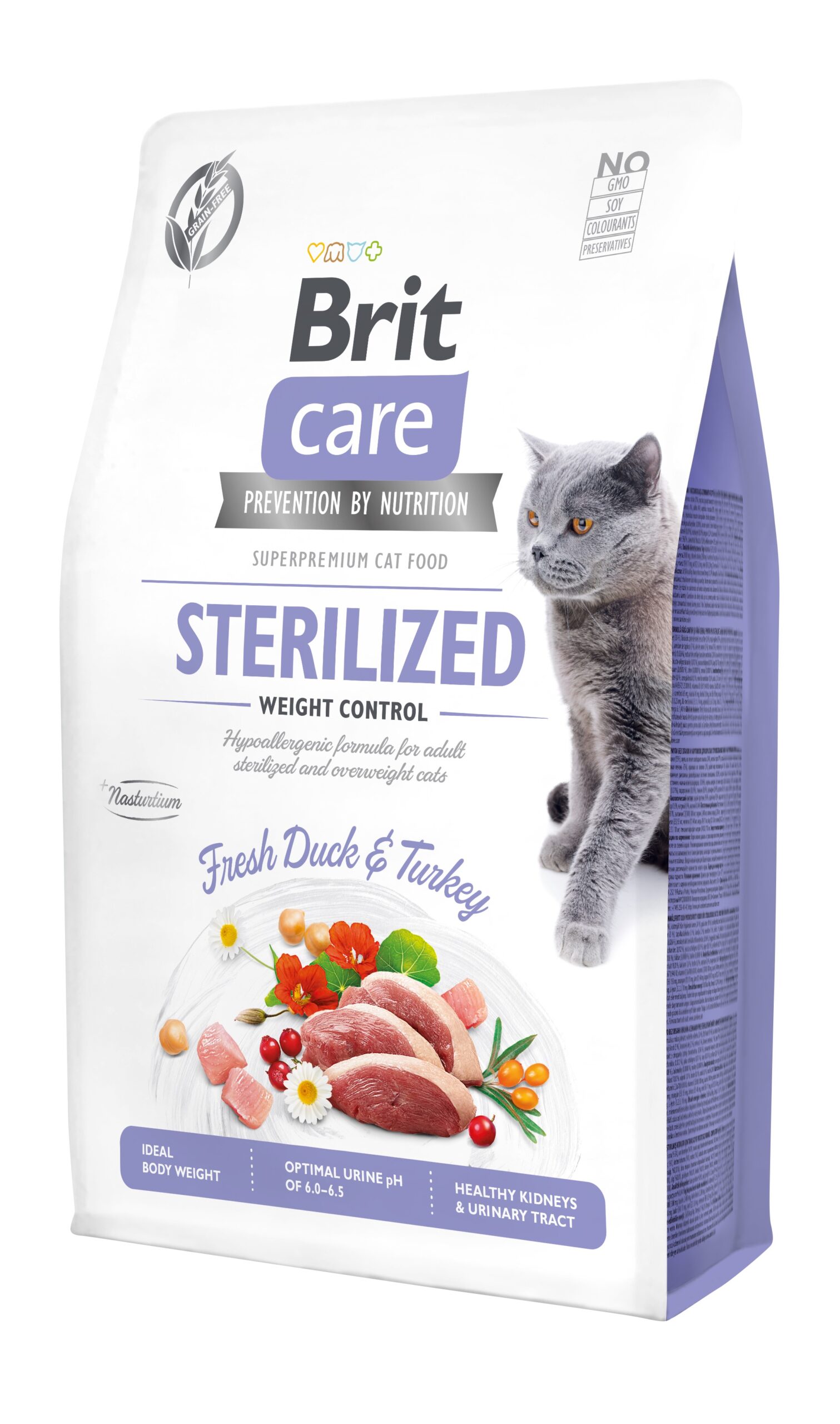 Brit Care Cat Grain-Free Sterilized Weight Control kassitoit 2kg