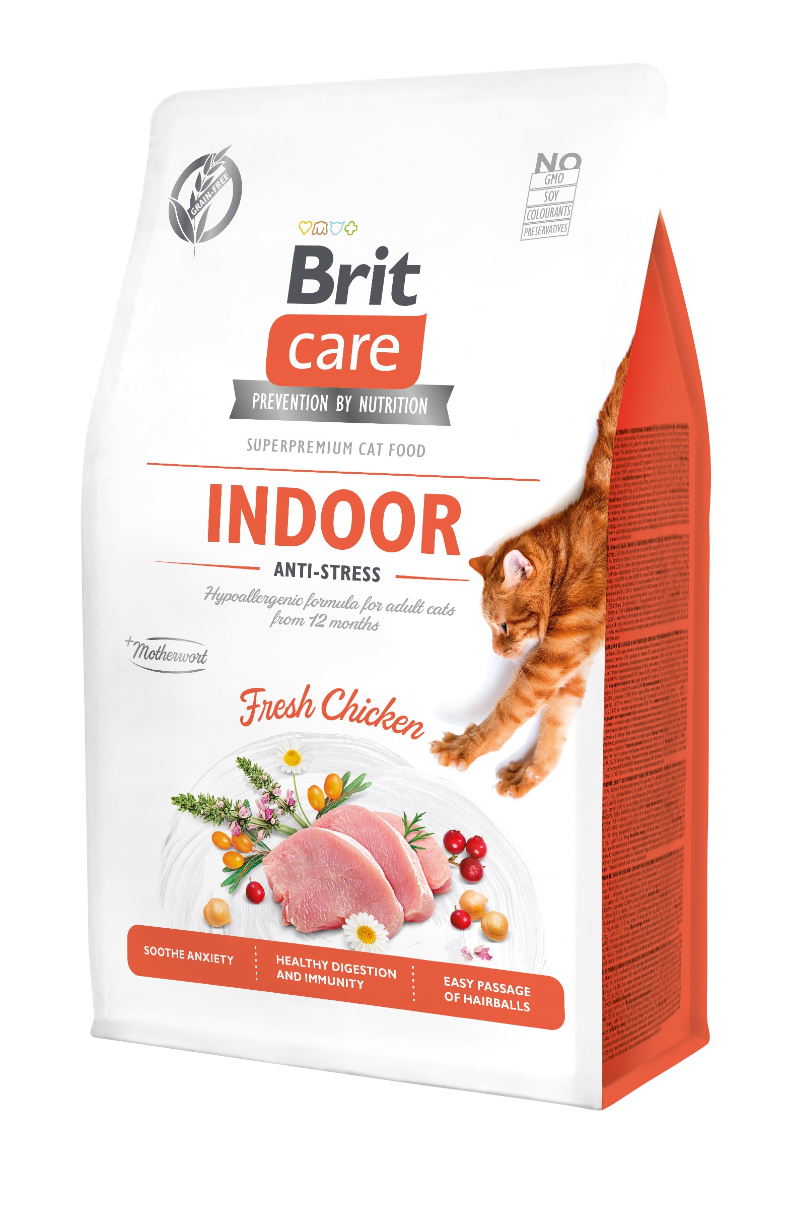 Brit Care Cat Grain-Free Indoor Anti-Stress kassitoit 0,4 kg