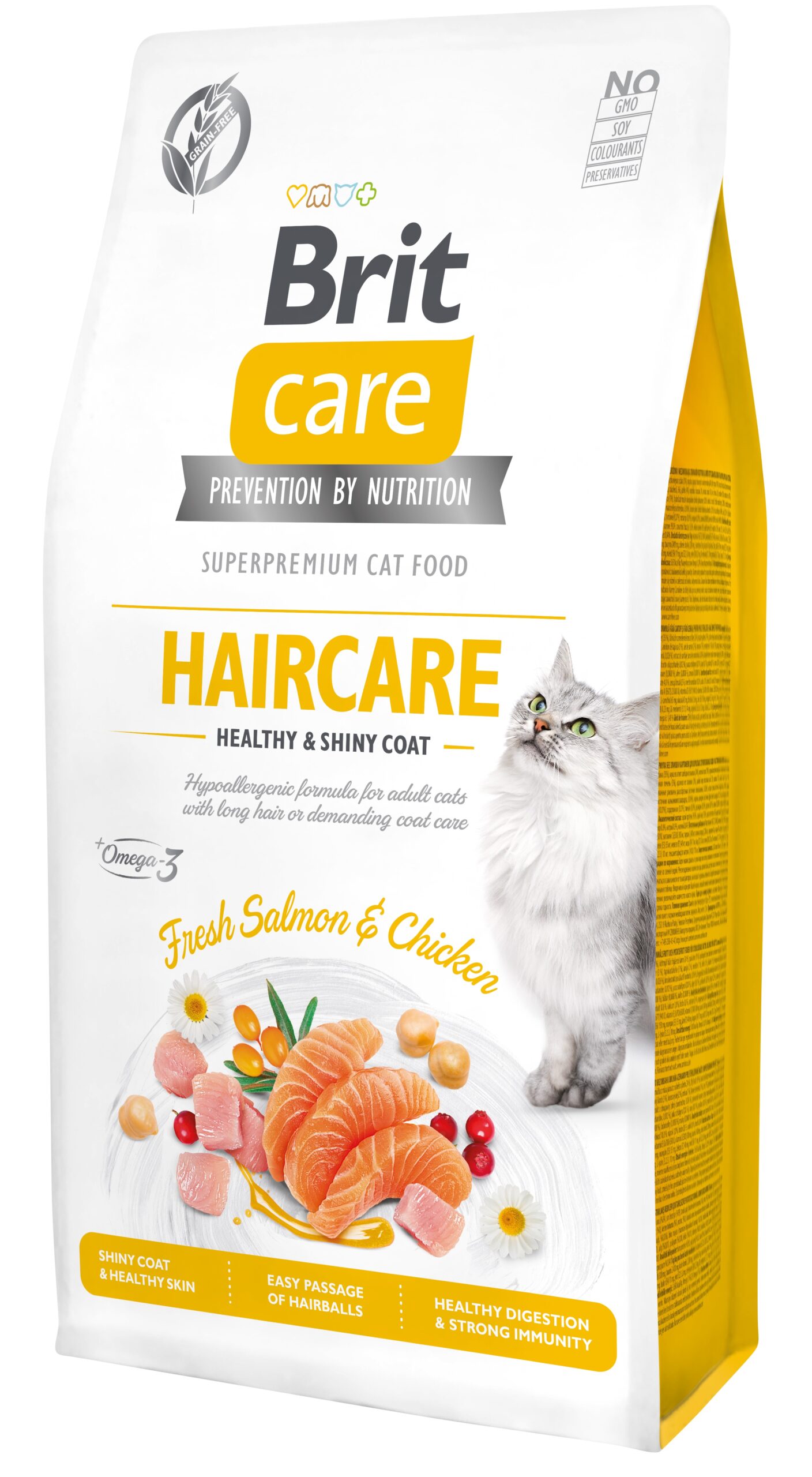 Brit Care Cat Grain-Free Haircare Healthy & Shiny coat kassitoit 7 kg