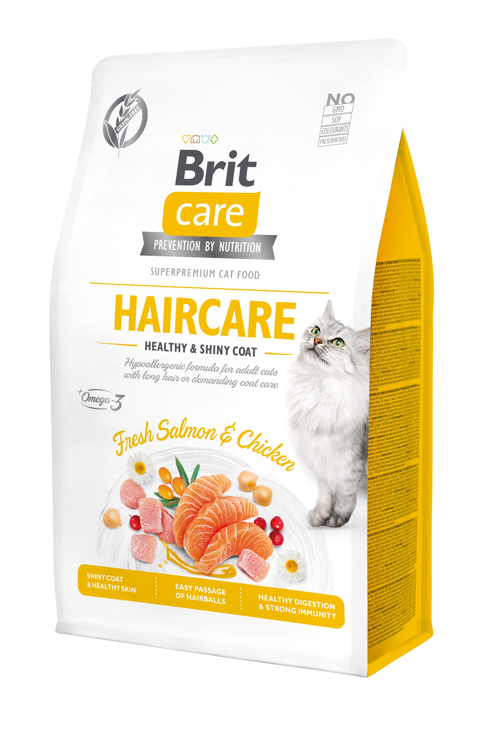 Brit Care Cat Grain-Free Haircare Healthy & Shiny coat kassitoit 0,4 kg