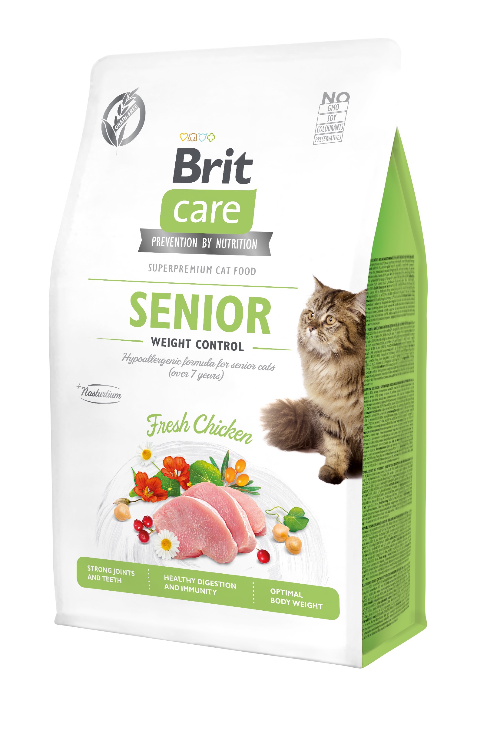 Brit Care Cat Grain-Free Senior Weight Control kassitoit 0,4 kg