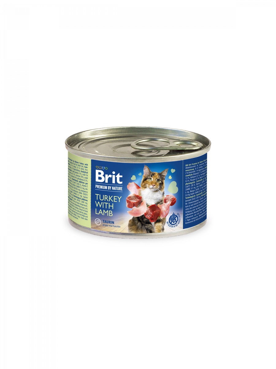 Brit Premium by Nature Turkey with Lamb konserv kassidele 200g