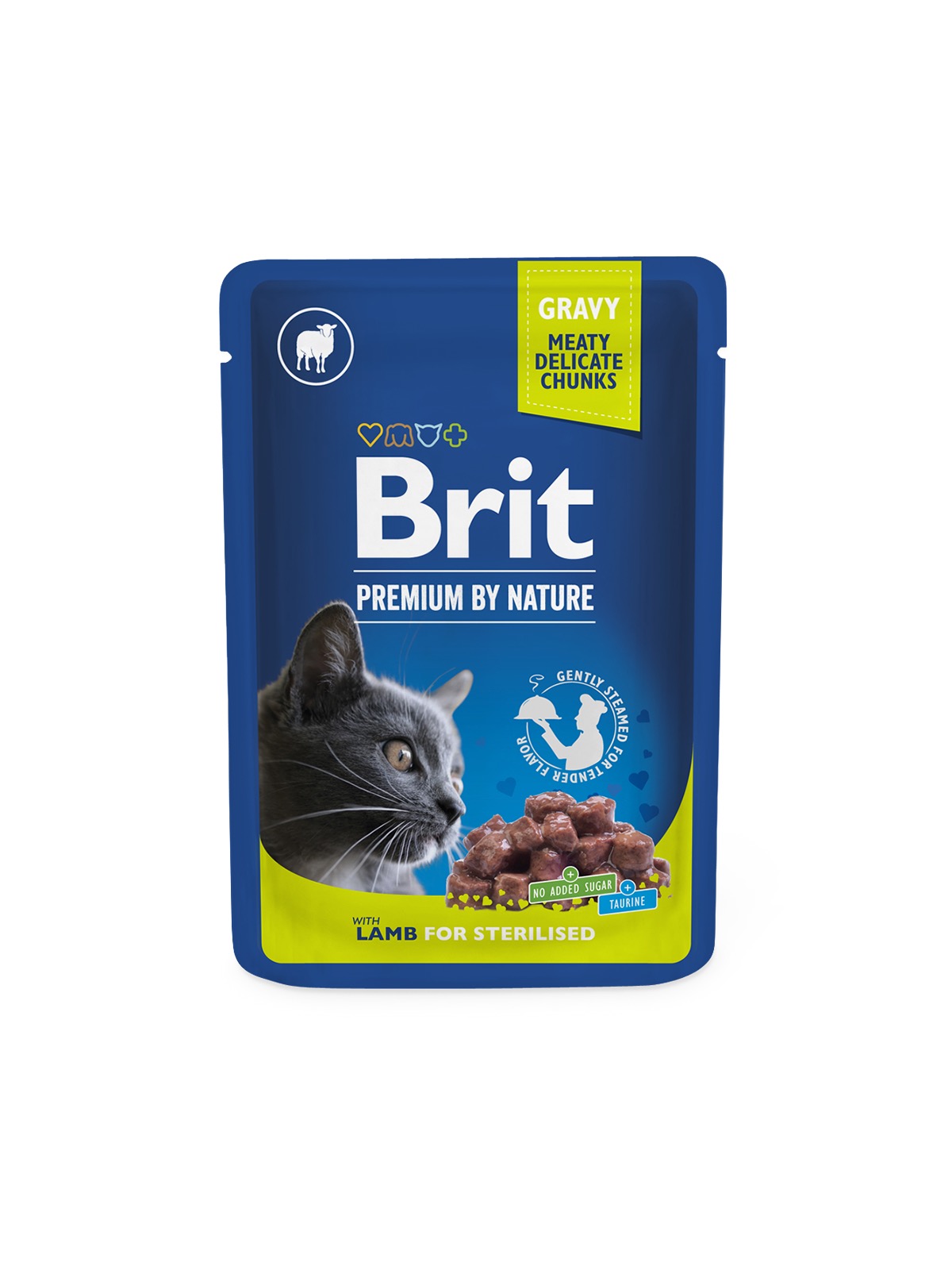Brit Premium Lamb märgtoit steriliseeritud kassidele 100g