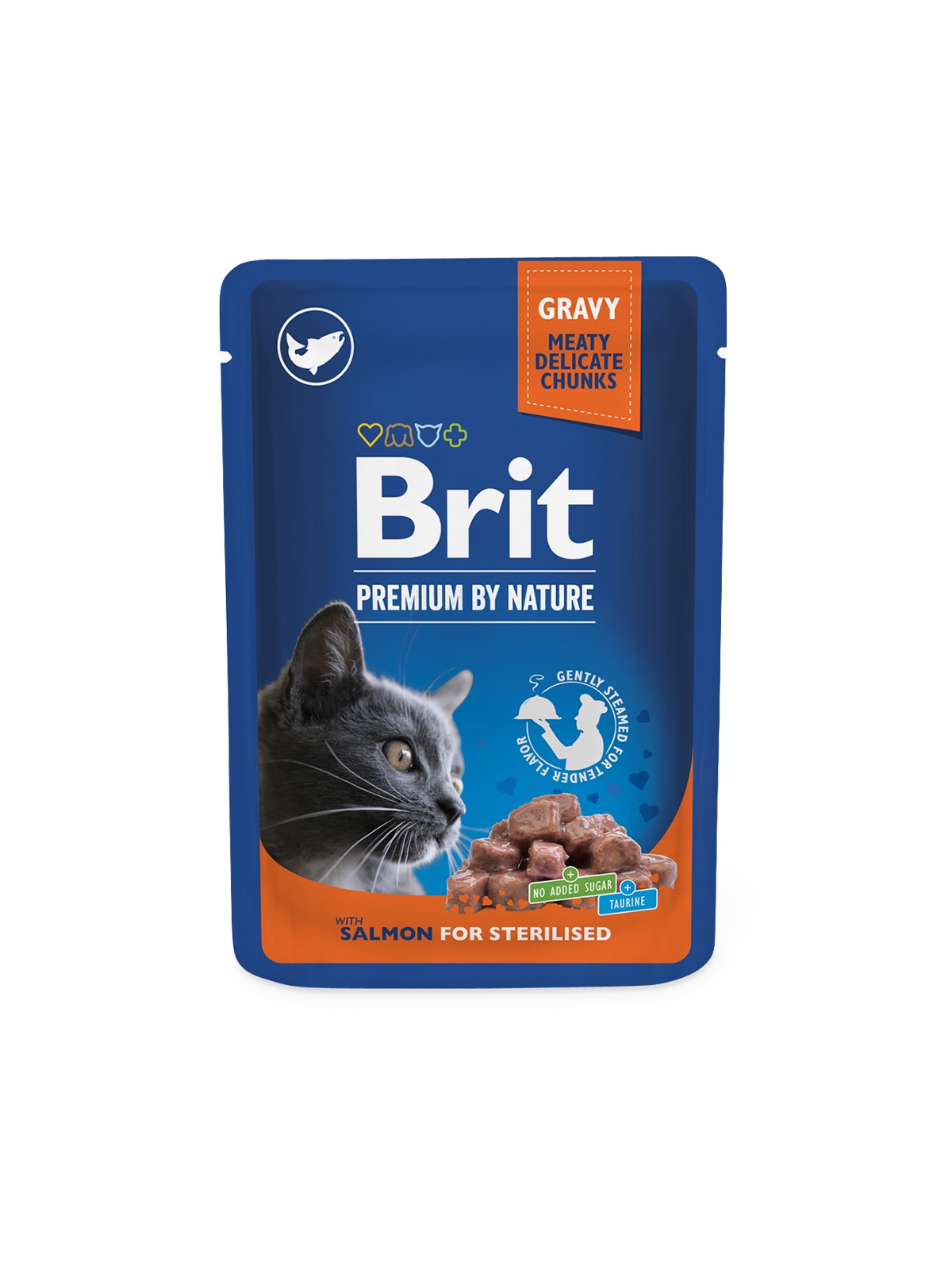 Brit Premium Salmon märgtoit steriliseeritud kassidele 100g