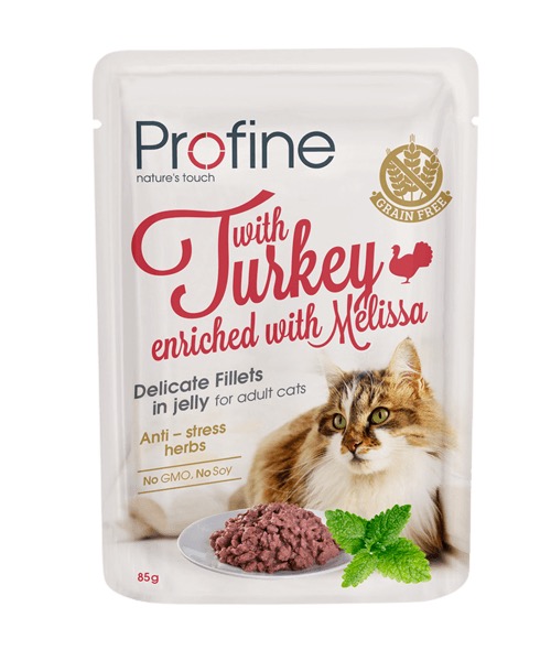 Profine Cat Pouch Turkey in Jelly märgtoit kassidele 85g