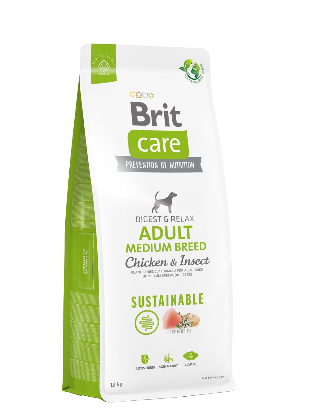 Brit Care Sustainable Adult Medium Breed Chicken & Insect koeratoit 12kg