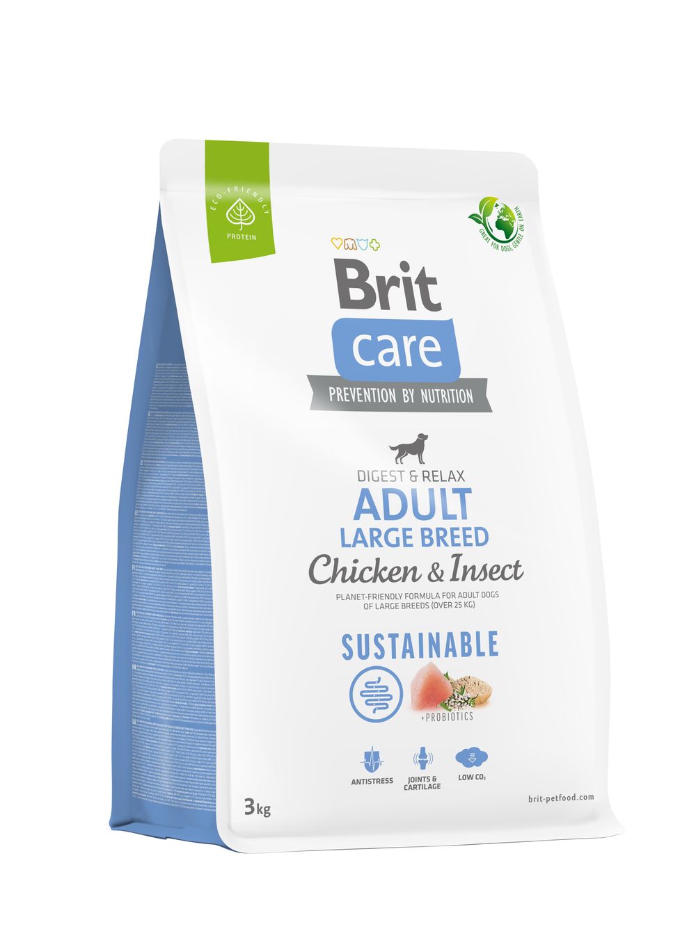 Brit Care Sustainable Adult Large Breed Chicken & Insect koeratoit 3kg