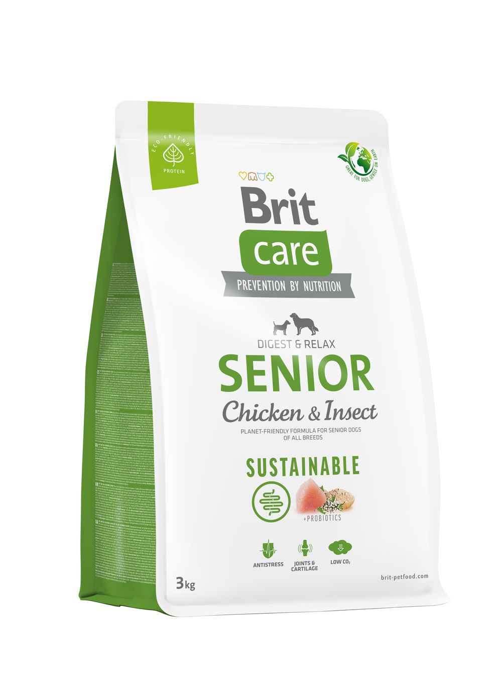 Brit Care Sustainable Senior Chicken & Insect koeratoit 3kg