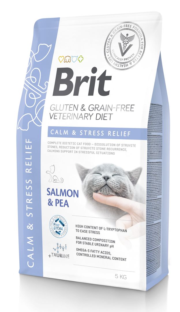 Brit Veterinary Diet Calm & Stress Relief erisööt kassidele 5kg