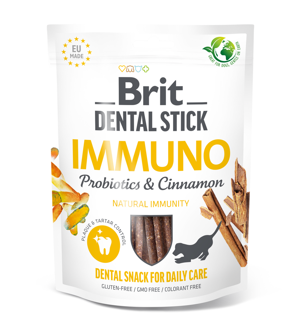 Brit Dental Stick Immuno närimispulgad koertele 7tk 251g