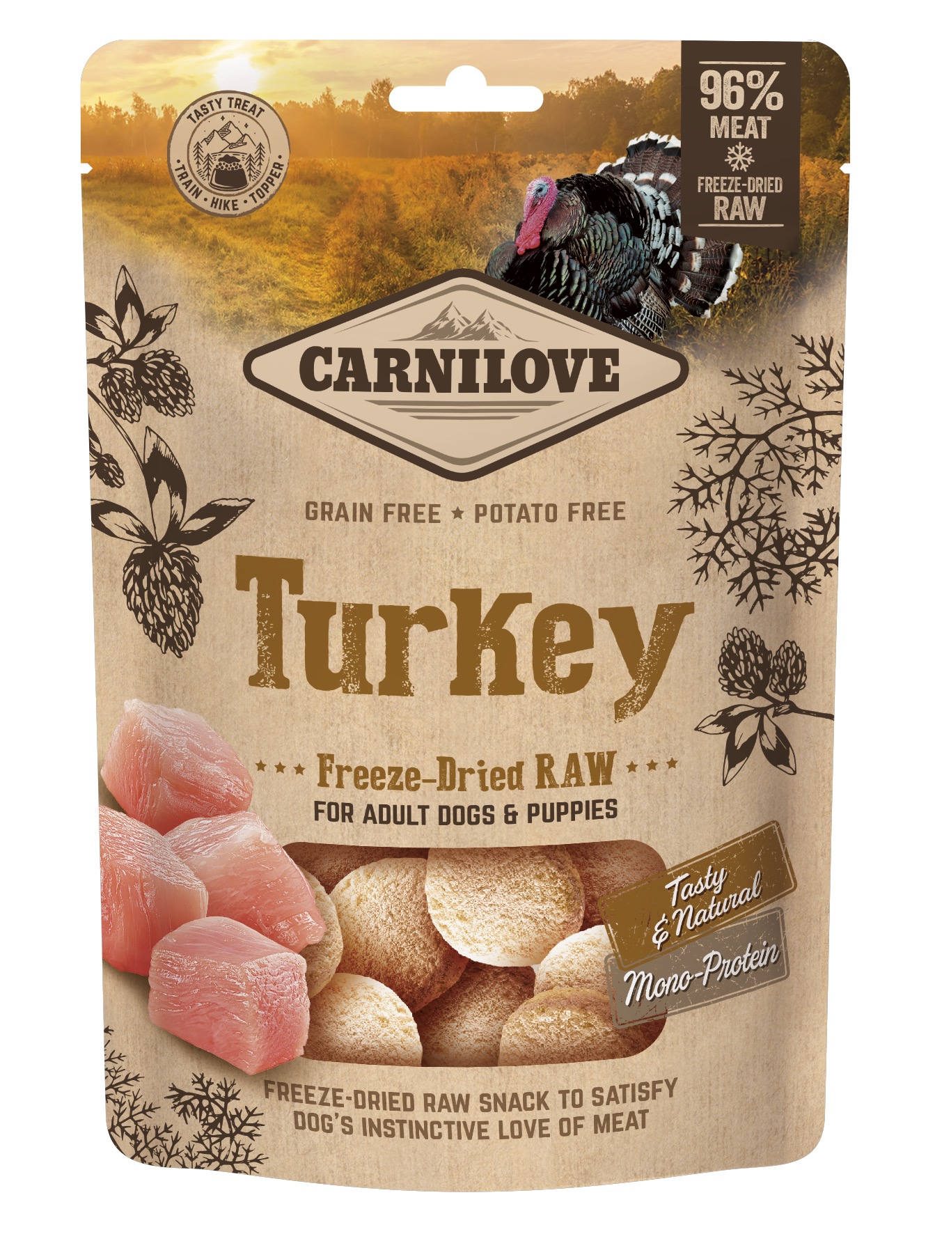 Carnilove külmkuivatatud maius Turkey koertele 60g