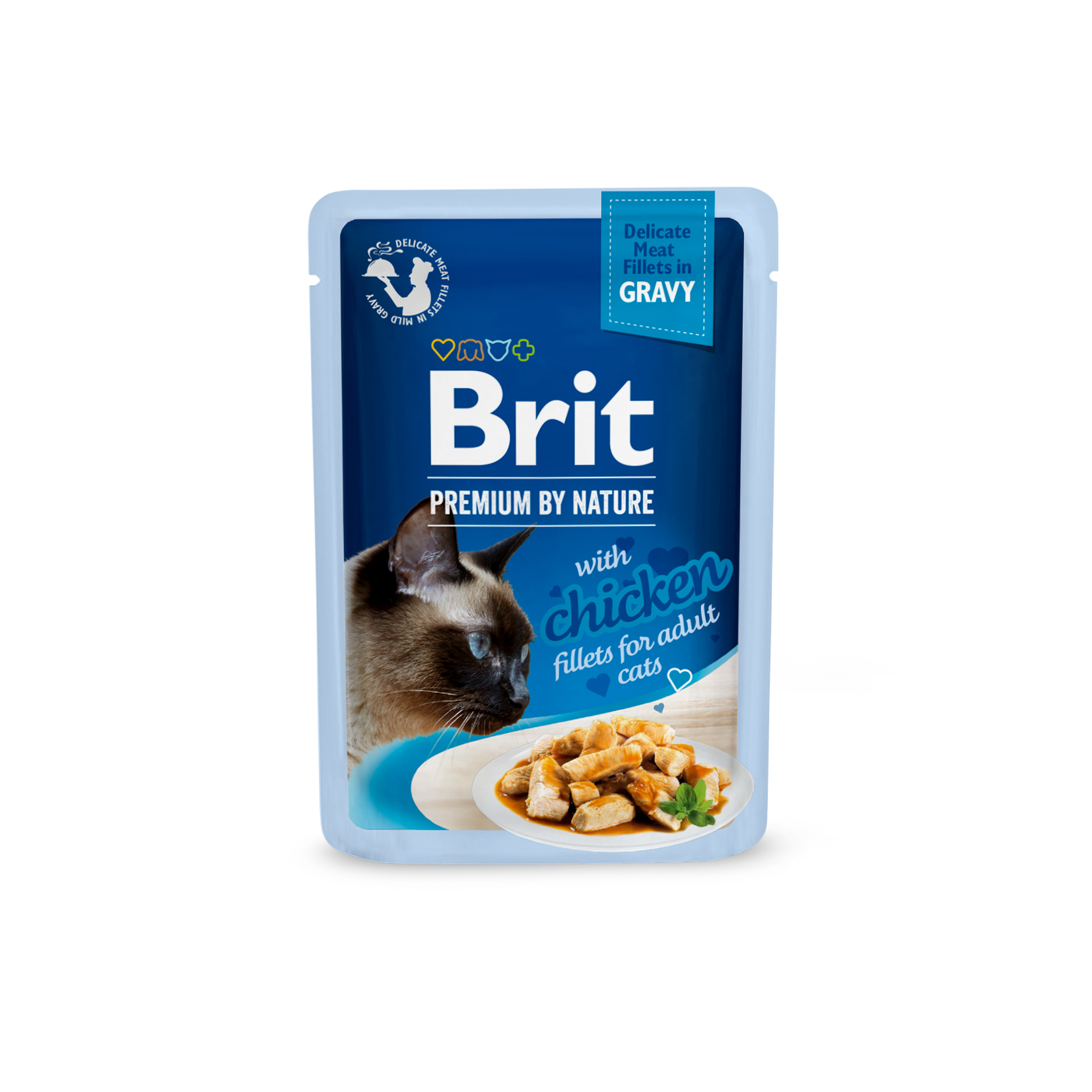 Brit Premium Cat Delicate Chicken Fillets in Gravy märgtoit kassidele 85g