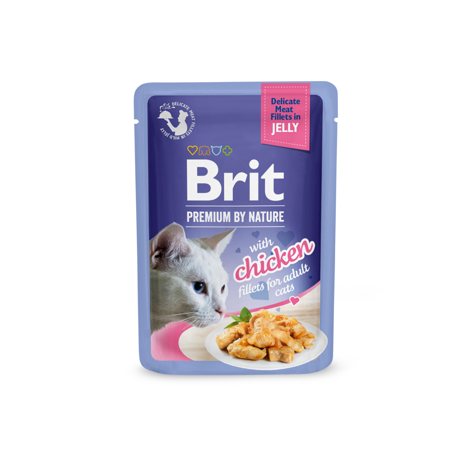 Brit Premium Delicate Chicken Fillets in Jelly märgtoit kassidele 85g