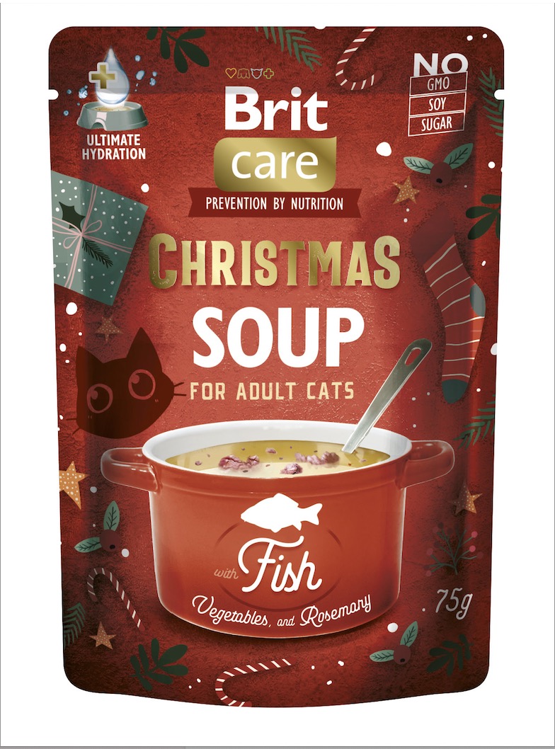 Brit Care Cat Soup Christmas multipakk kassidele 15 x 75g - Image 3