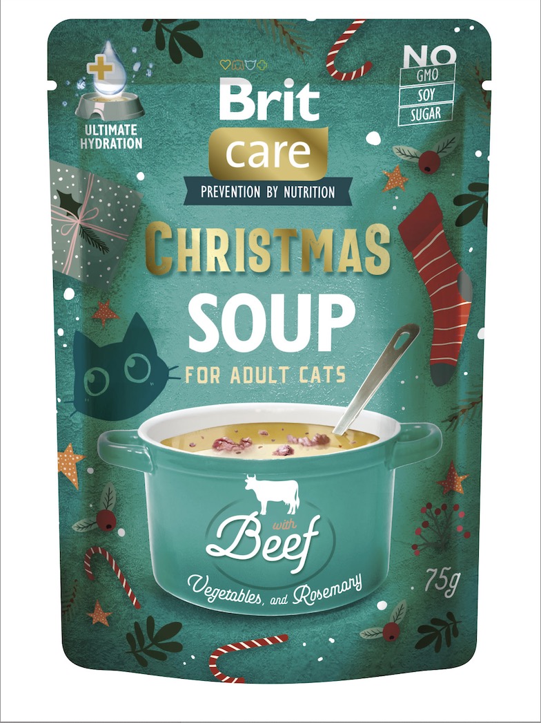 Brit Care Cat Soup Christmas multipakk kassidele 15 x 75g - Image 2