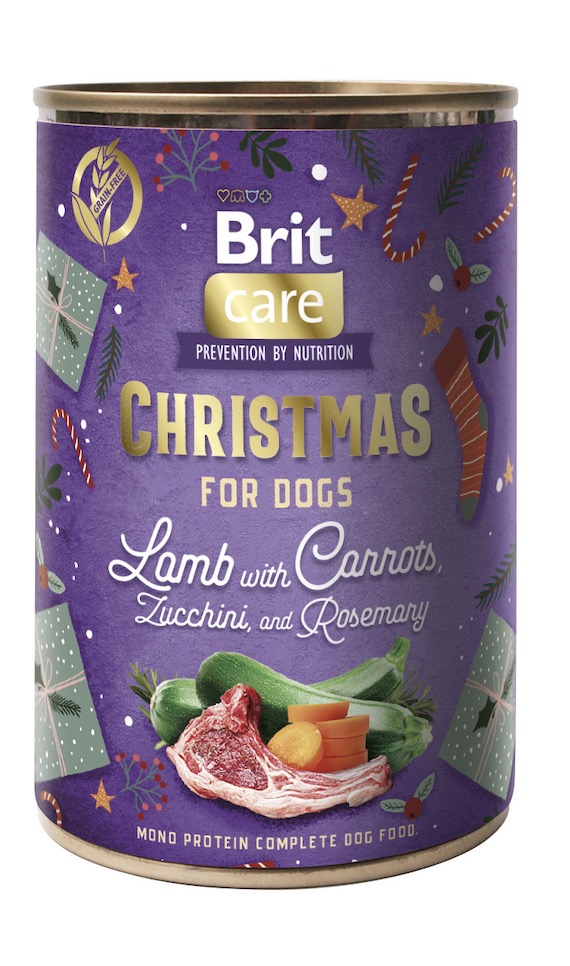 Brit Care Christmas Mono Protein Lamb konserv koertele 400g