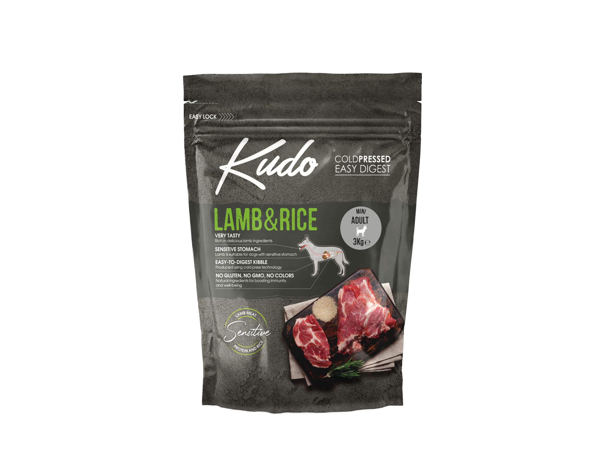 Kudo Lamb & Rice Mini külmpressitud koeratoit 3kg