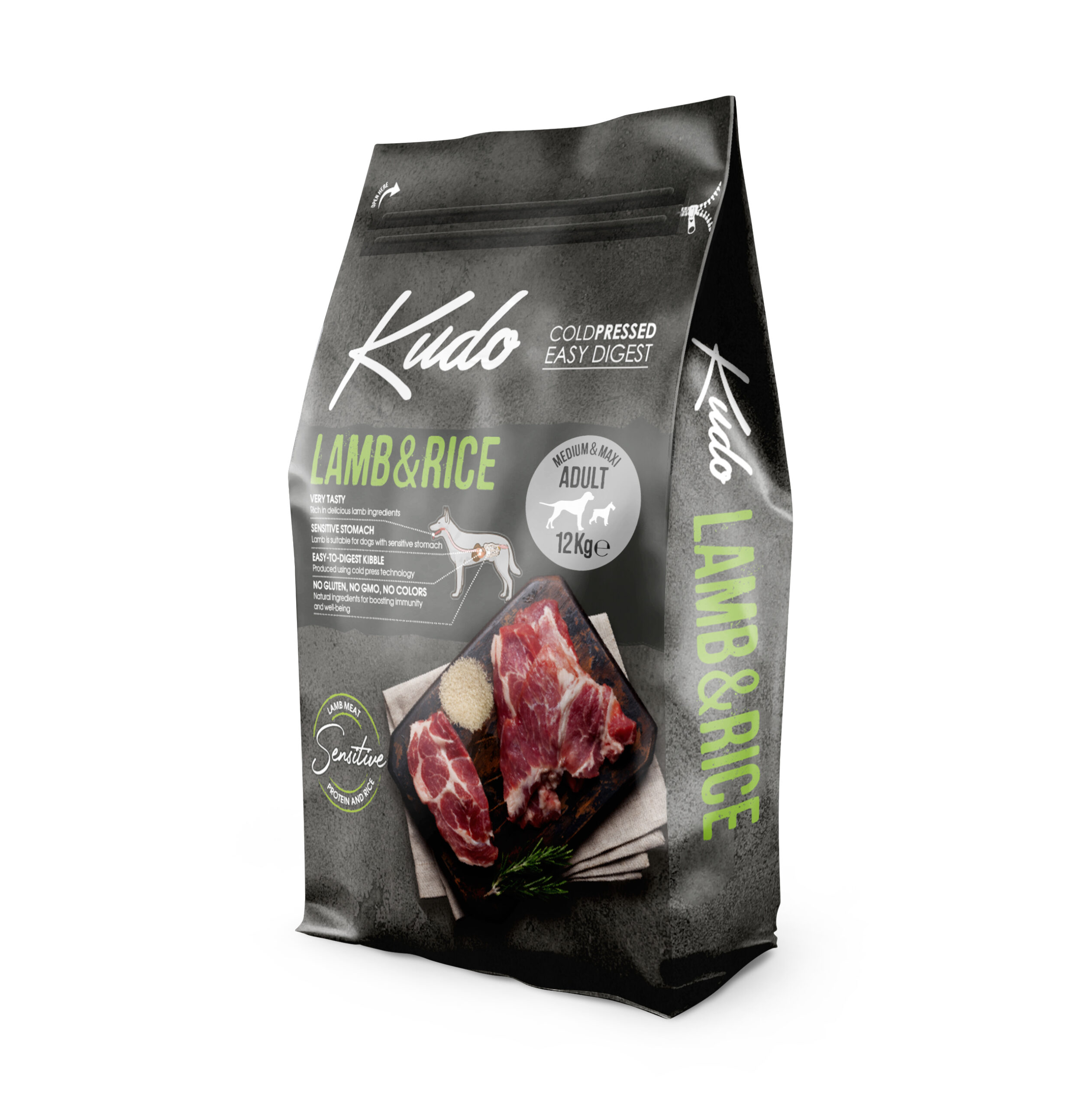 Kudo Lamb & Rice külmpressitud koeratoit 12kg