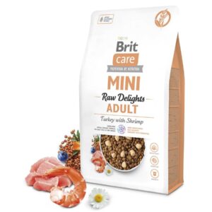 Brit Care Mini Raw Delights Turkey with Shrimp koeratoit 2kg