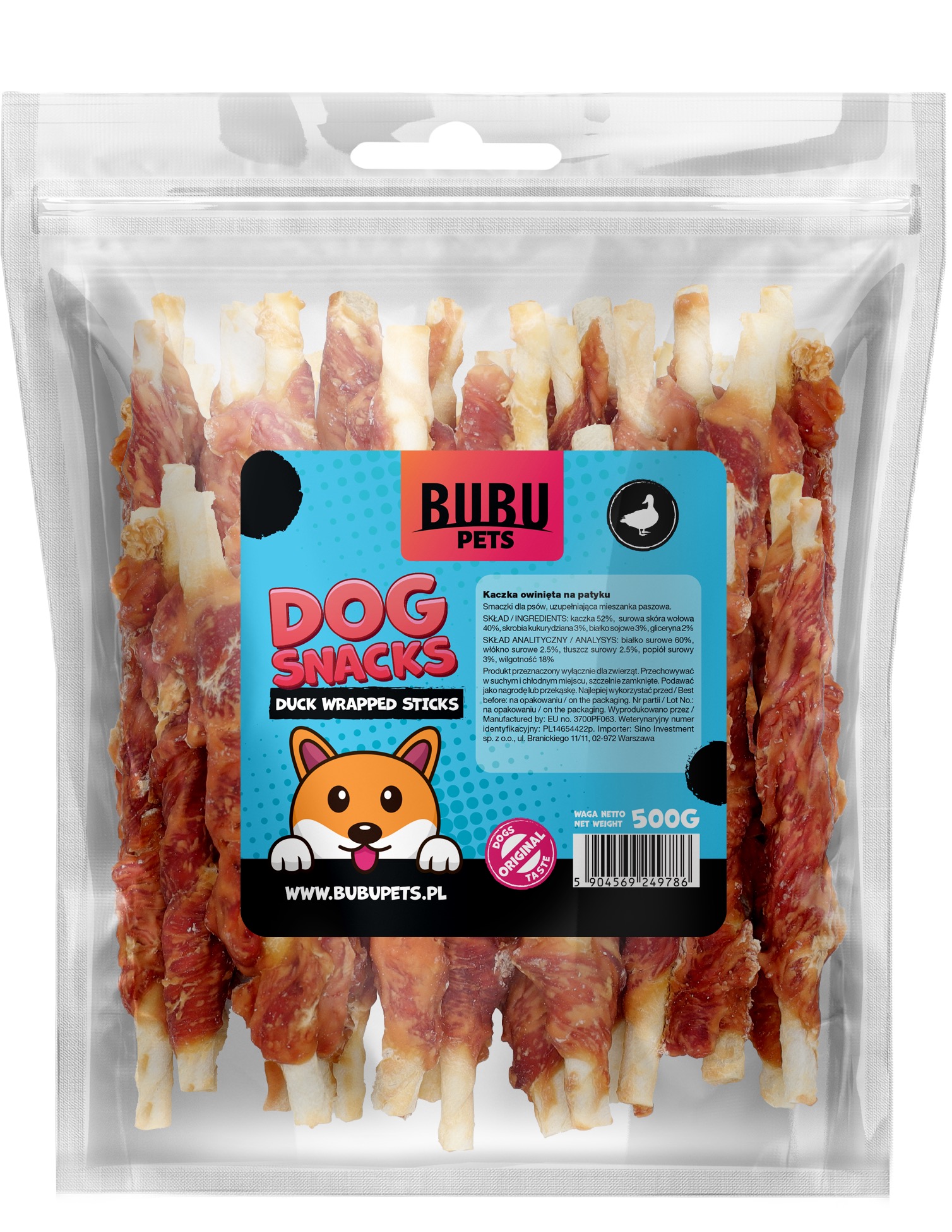 Bubu Pets koeramaius toornahapulgad pardiga 500g