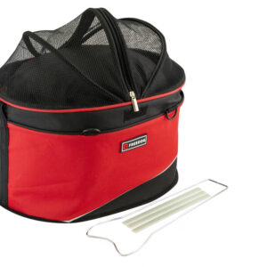 Freedog punane transpordikott rattale 38x28x36cm