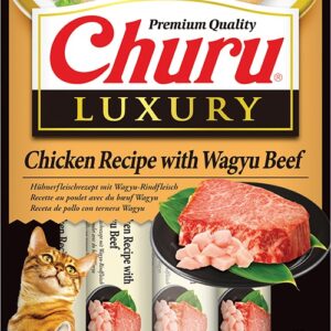 Churu Luxury kassimaius kana ja Wagyu veiselihaga 4x14g