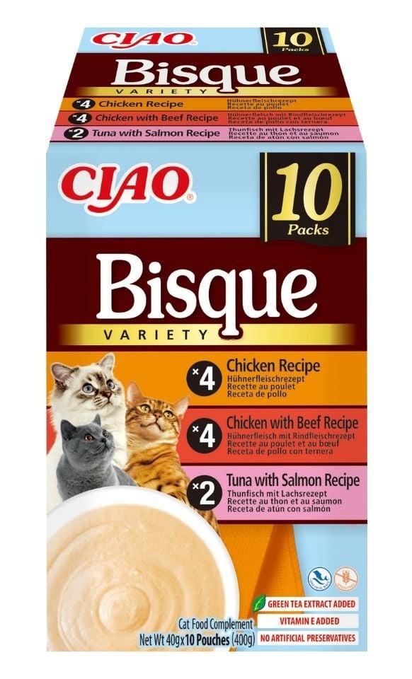 Ciao Bisque multipakk märgtoit kassidele 10x40g