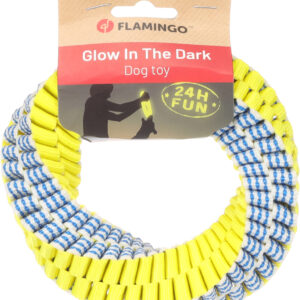 Flamingo Glowa helendav lelu koerale L 15x4cm