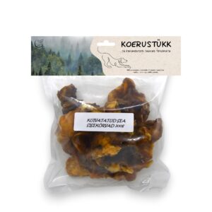 Koerustükk kuivatatud sea sisekõrvad koerale 200g