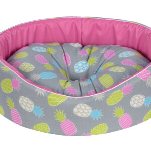 Cazo Foam Bed Cotton Fruit pesa koertele 50x46 cm