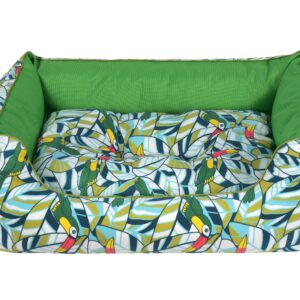 Cazo Soft Bed Cotton Toucan pesa koertele 95x75 cm