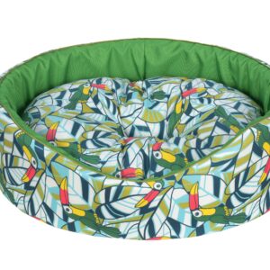 Cazo Foam Bed Cotton Toucan pesa koertele 50x46 cm