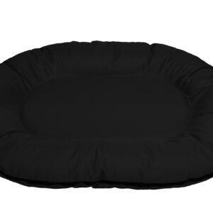 Cazo Oval Bed must pesa koertele 60x80x14 cm