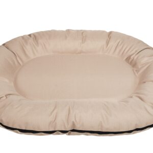 Cazo Oval Bed beež pesa koertele 105x140x17 cm