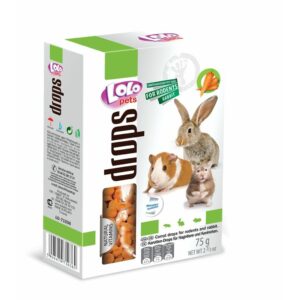 LoLo Pets Drops maiused närilistele ja jänestele porgandiga 75g