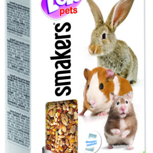 LoLo Pets Smakers maiusepulgad närilistele ja jänestele pähklitega 2tk 90g